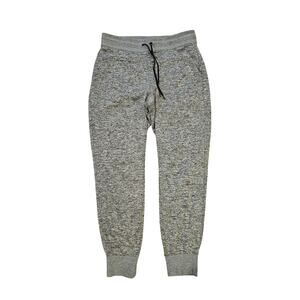 Athleta Womens medium high rise jogger heathered gray athlesiure casual pockets
